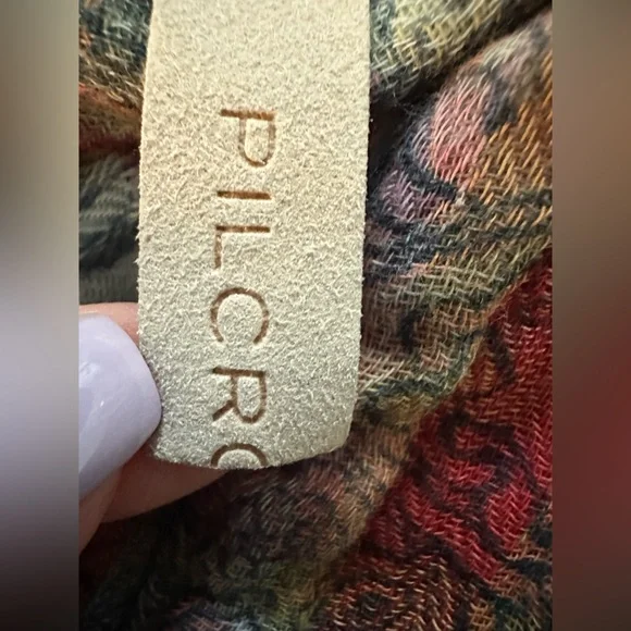 Pilcro Colorful Plaid Madras Cap Sleeve Shirt - Picture 6 of 9